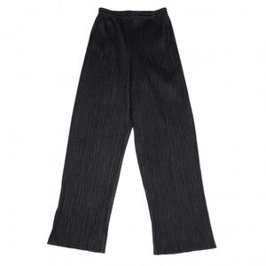 Issey Miyake PLEATS PLEASE Fabric Printed Pants Black 2